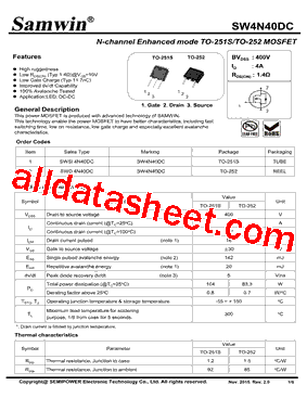 SW4N40DC型号图片