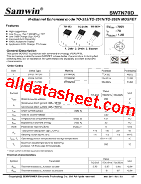 SW7N70D型号图片