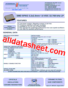 SXO18LP型号图片