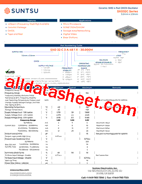 SXO32C1A271X型号图片