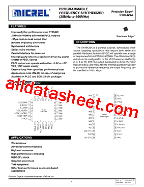 SY89429AZCTR型号图片