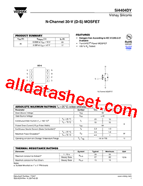 Si4404DY-T1-GE3型号图片