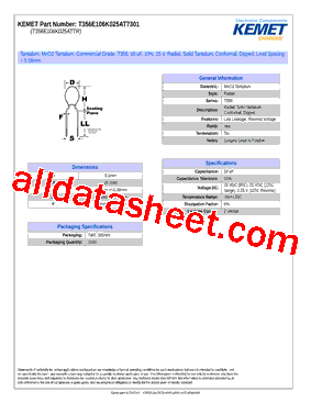T356E106K025AT7301型号图片