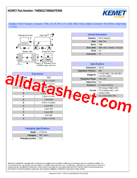 T490B227M006ATE500型号图片