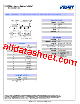 T491D337K010AT型号图片