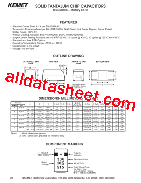 T493D227M006AT6120型号图片