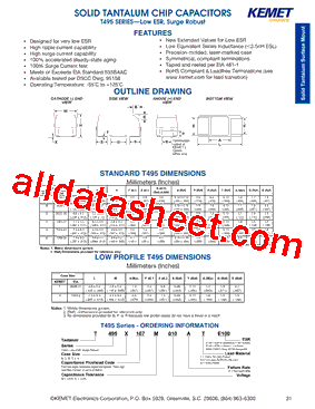 T495T107K010AG4095型号图片