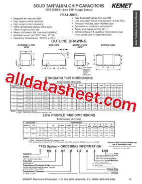 T495T107K010AGSE100型号图片