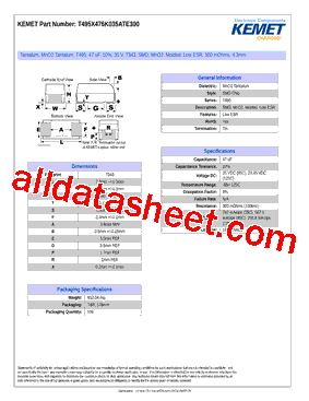 T495X476K035ATE300型号图片