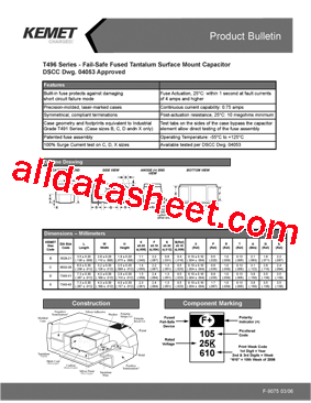 T496B334M050AH4095型号图片