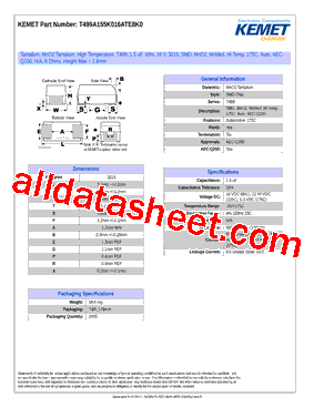 T499A155K016ATE8K0型号图片