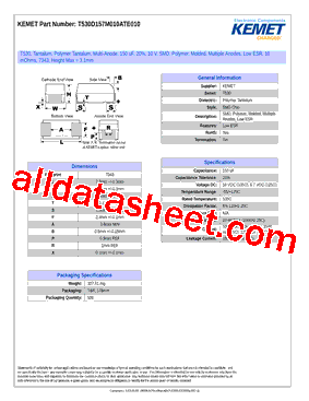 T530D157M010ATE010型号图片