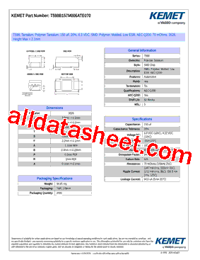 T598B157M006ATE070型号图片