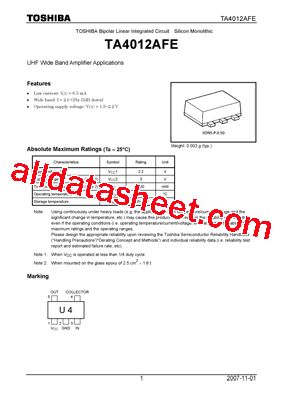 TA4012AFE型号图片