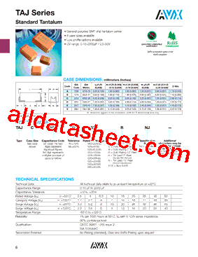 TAJA105K016RNJ型号图片