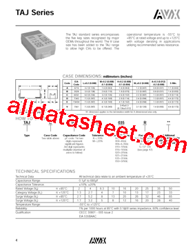 TAJA334K010R型号图片