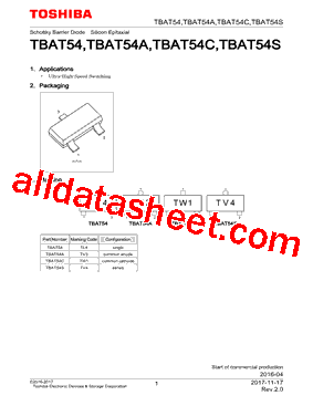 TBAT54型号图片