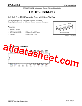 TBD62089APG型号图片