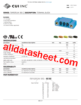 TBP02R1W-381型号图片