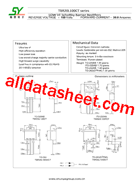 TBR20L100DCT型号图片