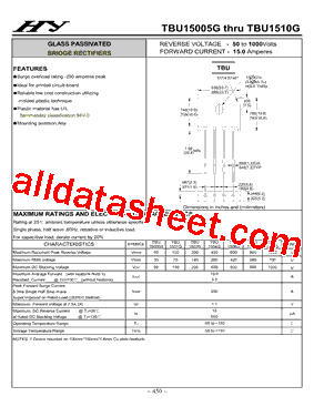 TBU1502G型号图片