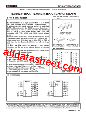 TC74HCT138AFN型号图片