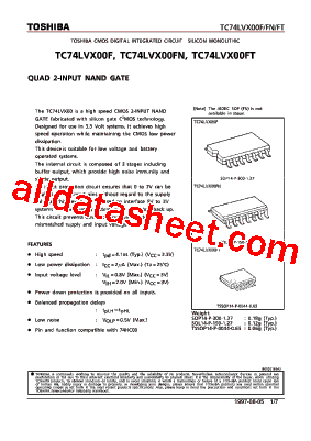 TC74LVX00FT型号图片