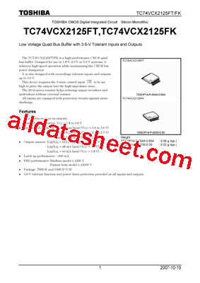 TC74VCX2125FT型号图片