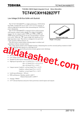 TC74VCXH162827FT型号图片