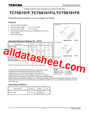 TC75S101FE,LM型号图片