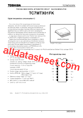 TC7MTX01FK型号图片