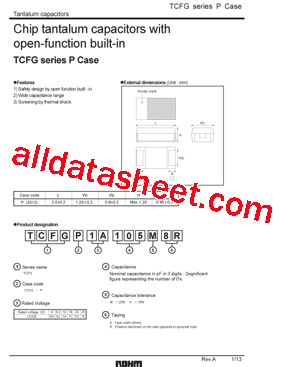 TCFGP1A336M8R型号图片