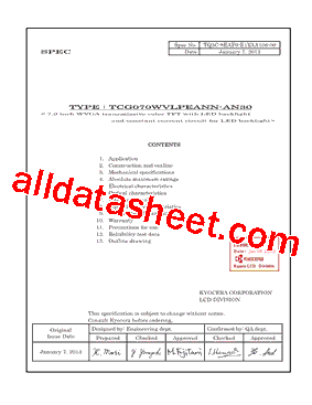 TCG070WVLPEANN-AN30型号图片
