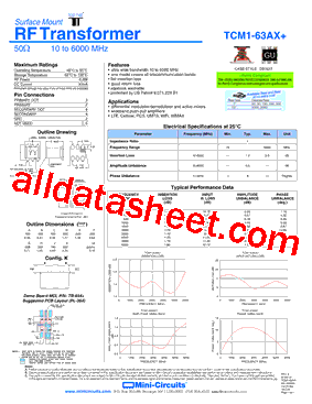 TCM1-63AX+型号图片