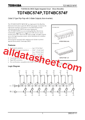 TD74BC574F型号图片