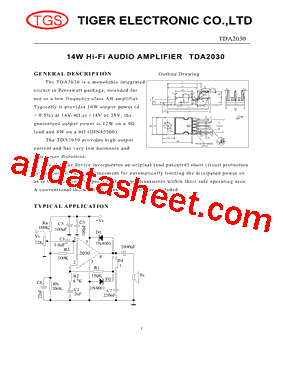 TDA2030型号图片