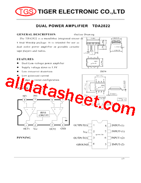 TDA2822D013TR型号图片