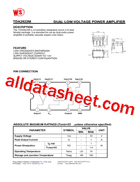 TDA2822M型号图片