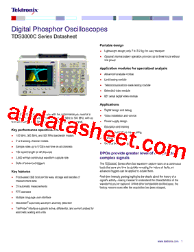 TDS3000C型号图片