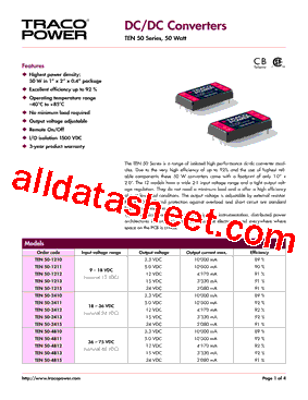 TEN50-1215型号图片