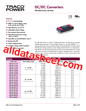 TEN60-4825N型号图片