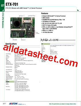 TF-ETX-701-A10型号图片