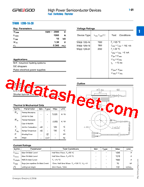 TF809-1200-16型号图片