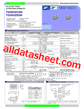 TG5032CGN型号图片