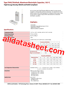 THAS183M010AD0C型号图片