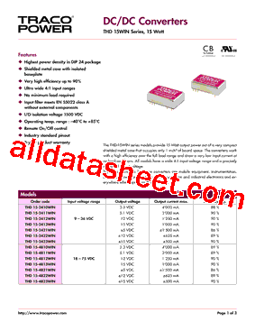 THD15-2422WIN型号图片