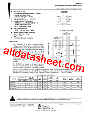 THS4001IDG4型号图片