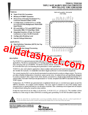 THS8133TQFP型号图片