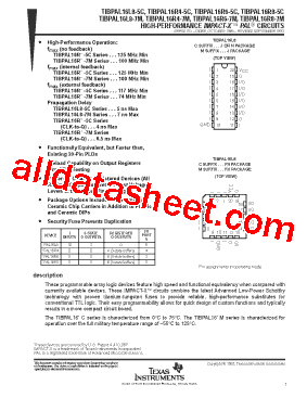 TIBPAL16L8-7M型号图片