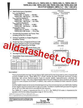 TIBPAL20R8-7CJT型号图片